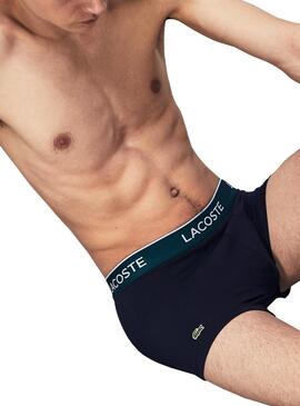Pack Boxer Lacoste Casual Marine Homme