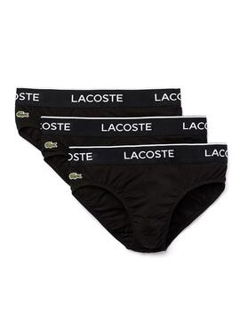 Pack 3 Slips Lacoste Casual Black Pour Homme