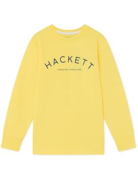 Sweat Hackett Logo Yellow Pour Garçon
