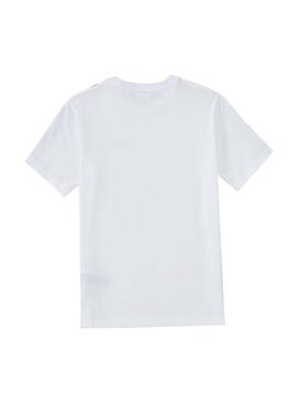 T-Shirt Fila Tait Blanc Pour Garçon et Fille