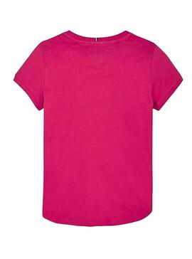 T-Shirt Tommy Hilfiger Foil Pink pour fille
