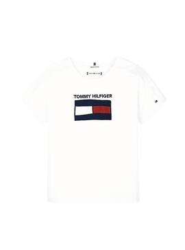 T-Shirt Tommy Hilfiger Fun White pour fille