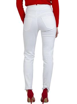 Pantalon blanc Naf Naf Paris pour femme