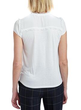 T-Shirt Naf Naf Doll White pour femme