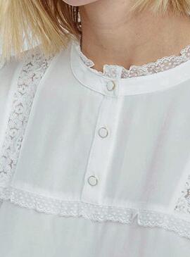 T-Shirt Naf Naf Doll White pour femme