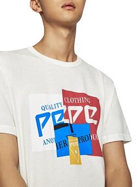 T-Shirt Pepe Jeans Tyron Blanc Homme