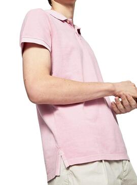 Polo Pepe Jeans Vicent Rose pour homme