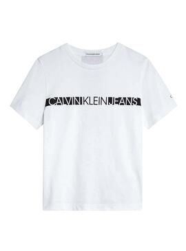 T-Shirt Calvin Klein Jeans Hero Blanc pour Garçon