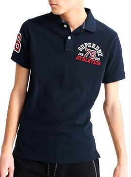 Polo Superdry Classic Superstate Bleu Homme