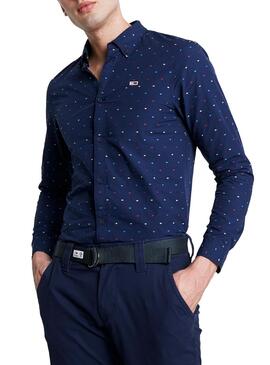 Chemise Tommy Jeans Colored Bleu Homme