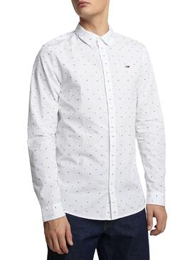 Chemise Tommy Jeans Colored Blanc Homme