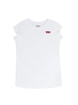 T-Shirt Levis Batwing blanc pour fille