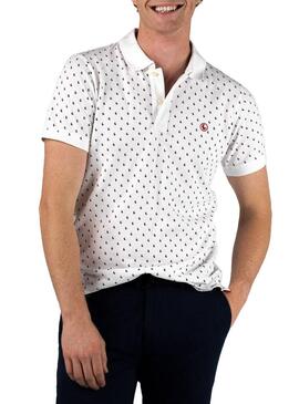 Polo El Ganso White Micro Drawing pour homme