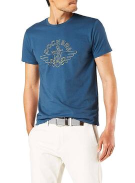 T-Shirt Dockers Graphic Bleu pour homme