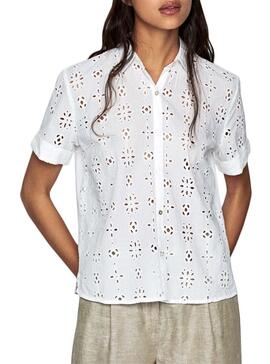 Chemise Pepe Jeans Coco Blanche Femme