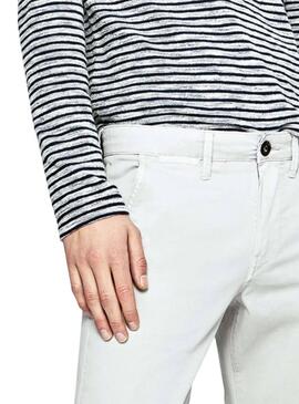 Pantalon Pepe Jeans Charly blanc pour homme