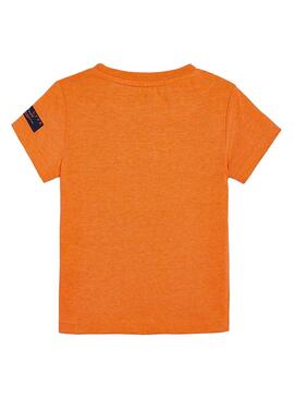 T-Shirt Mayoral Orange Car pour Garçon