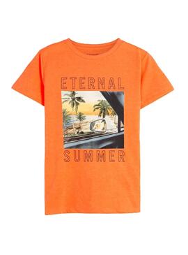 T-Shirt Mayoral Summer Orange pour Garçon