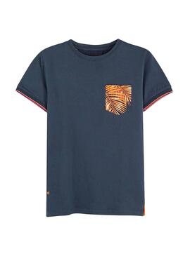 T-Shirt Mayoral Tropical Pocket Bleu pour Garçon