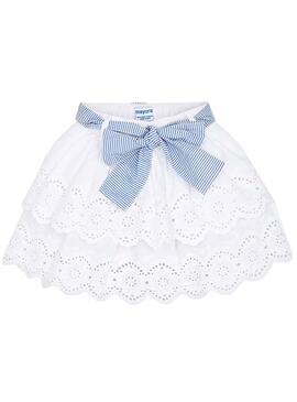 Jupe Mayoral Openwork Blanc pour Fille