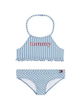 Bikini Tommy Hilfiger Stripes Bleu pour Fille
