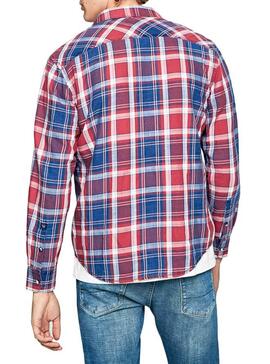 Chemise Pepe Jeans Stanley Rouge pour Homme