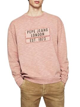 Sweat Pepe Jeans Gregory Pink pour Homme