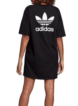 Adidas Trefoil Robe Noire Pour Femmes