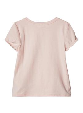 T-Shirt Name It Fastripa Pink pour Fille