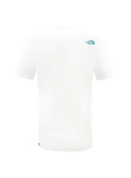 T-Shirt The North Face Blanc fine pour Homme