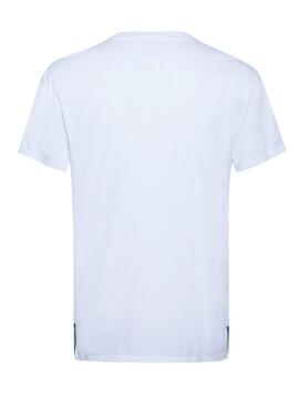 T-Shirt Tommy Jeans Solid Blanc pour Homme