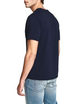 T-Shirt North Sails Logo Bleu Marin pour Homme