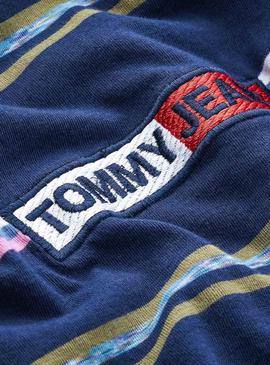 T-Shirt Tommy Jeans Seasonal Stripe Bleu Homme