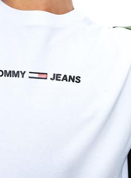 T-Shirt Tommy Jeans Petit Logo Blanc