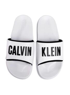Flip Flops Calvin Klein Intense Blanc pour Homme
