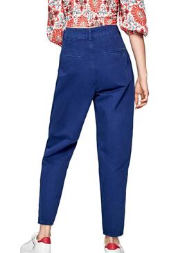 Pantalon Pepe Jeans Mamba Bleu pour Femme