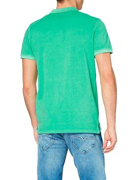Polo Pepe Jeans Vicent Vert pour Homme