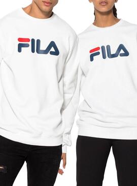 Sweat Fila Classic Homme et Femme Blanc et Blanc