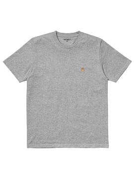 T-Shirt Carhartt Chase Gris pour Homme