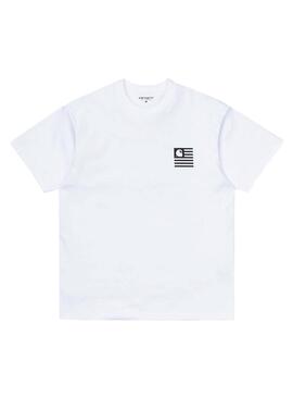 T-Shirt Carhartt State Chromo Blanc pour Homme
