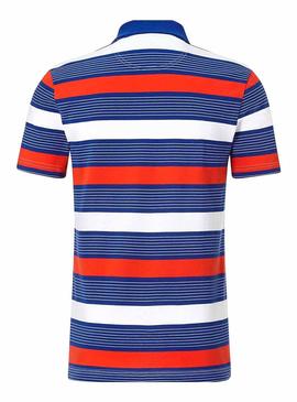 Polo Lacoste Sport Listes multicolores pour Homme