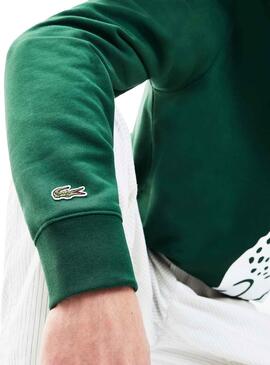 Sweat Lacoste Maxi Logo Vert pour Homme