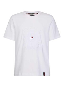 T-Shirt Tommy Hilfiger Circular Blanc Homme