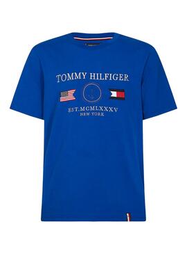 T-Shirt Ancre Tommy Hilfiger Bleu pour Homme