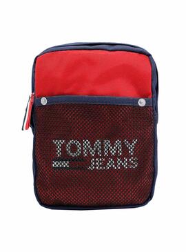Sac à main Tommy Jeans Cool City Rouge pour Homme