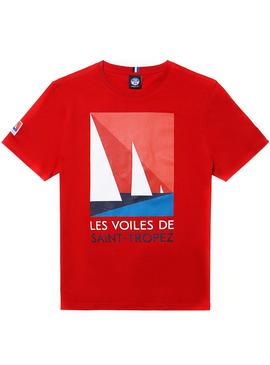 T-Shirt North Sails Saint Tropez Rouge Homme