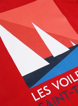 T-Shirt North Sails Saint Tropez Rouge Homme
