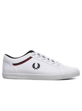 Baskets Fred Perry Baseline Canvas Blanc