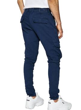 Pantalon Pepe Jeans Jones Bleu pour Homme