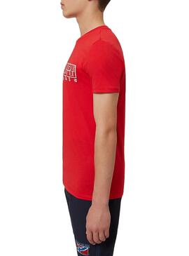 T-Shirt Napapijri Soli Rouge pour Niño